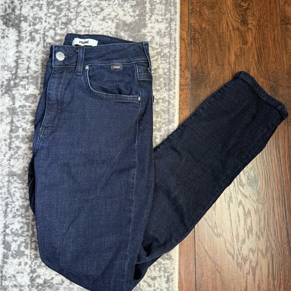 Mavi Jeans Dark Wash High Rise Slim Fit size 26 - Picture 4 of 9
